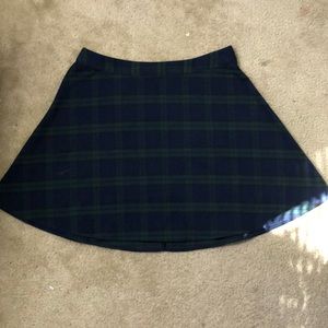 Plaid, high waisted mini skirt